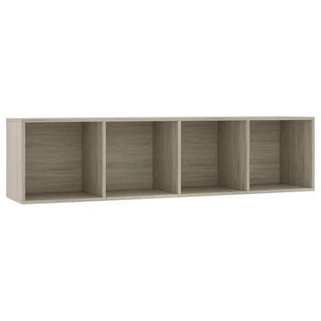 Boekenkast/tv-meubel 143x30x36 cm sonoma eikenkleurig 2