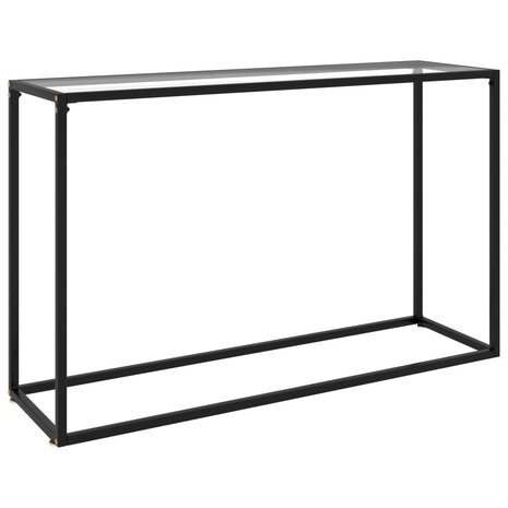 Wandtafel 120x35x75 cm gehard glas transparant 1