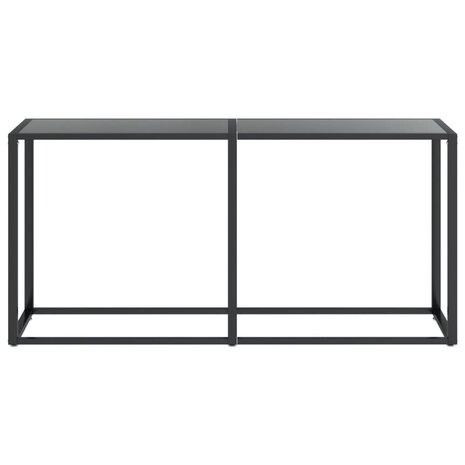 Wandtafel 160x35x75,5 cm gehard glas zwart 3