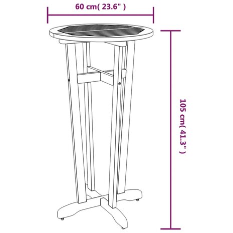 3-delige Barset massief acaciahout 8