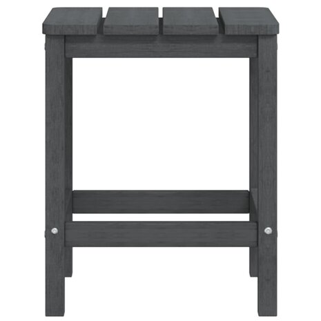 Tuinstoel Adirondack met voetenbank tafel HDPE antracietkleurig 6