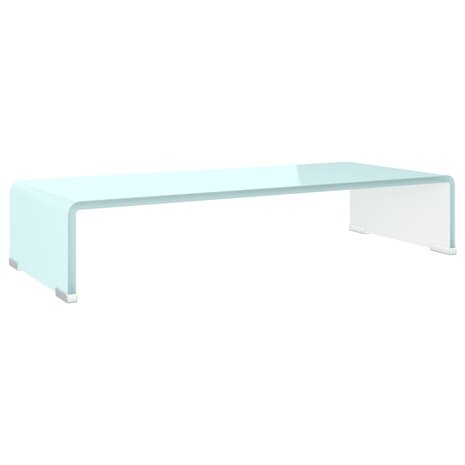 TV-meubel/monitorverhoger 60x25x11 cm glas groen groen 2