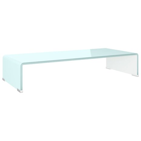 Tv-meubel/monitorverhoger 70x30x13 cm glas groen 2