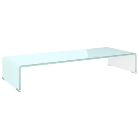 Tv-meubel/monitorverhoger 80x30x13 cm glas groen 2