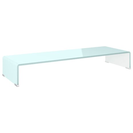 Tv-meubel/monitorverhoger 90x30x13 cm glas groen 2