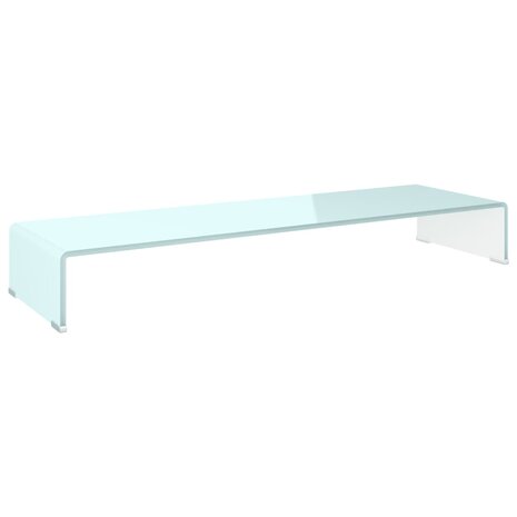 TV-meubel/monitorverhoger 100x30x13 cm glas groen 2