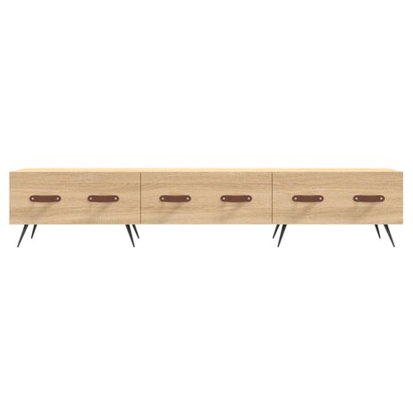 Tv-meubel 150x36x30 cm bewerkt hout sonoma eikenkleurig 5