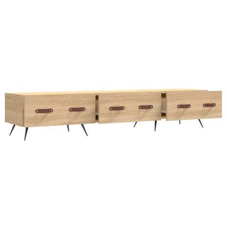 Tv-meubel 150x36x30 cm bewerkt hout sonoma eikenkleurig 6