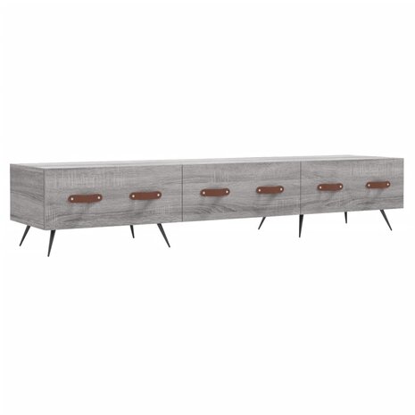 Tv-meubel 150x36x30 cm bewerkt hout grijs sonoma eikenkleurig 2