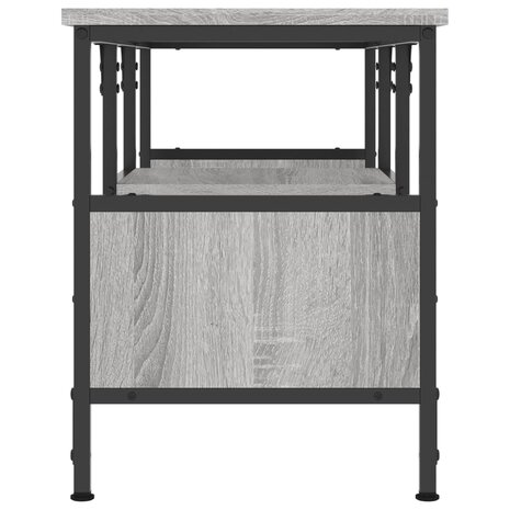 Tv-meubel 100x35x45 cm bewerkt hout en ijzer grijs sonoma eiken 5