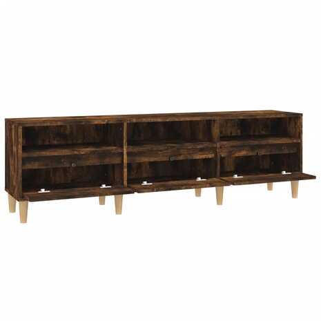 Tv-meubel 150x30x44,5 cm bewerkt hout gerookt eikenkleurig 7