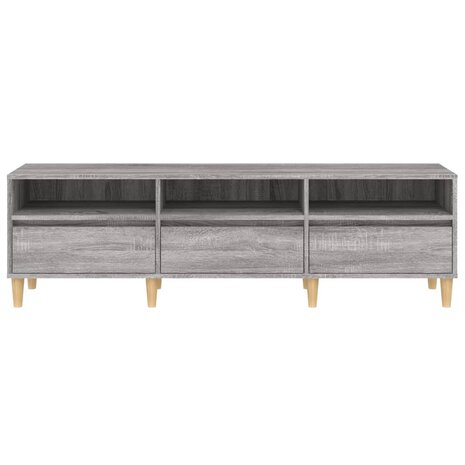 Tv-meubel 150x30x44,5 cm bewerkt hout grijs sonoma eikenkleurig 6