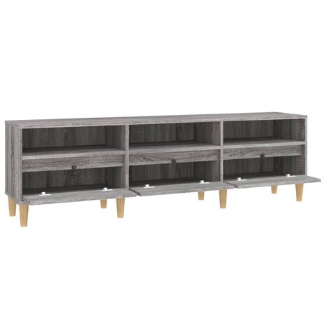 Tv-meubel 150x30x44,5 cm bewerkt hout grijs sonoma eikenkleurig 7