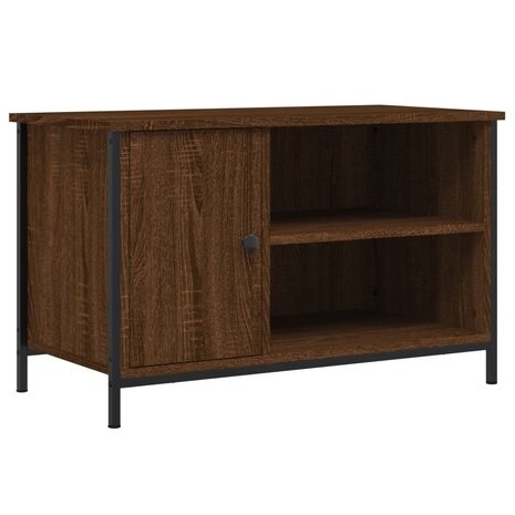 Tv-meubel 80x40x50 cm bewerkt hout bruin eikenkleur 2