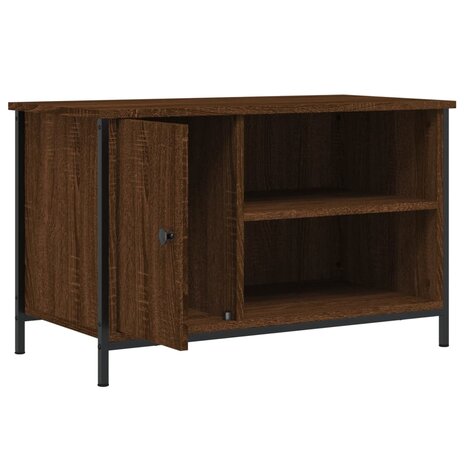 Tv-meubel 80x40x50 cm bewerkt hout bruin eikenkleur 5