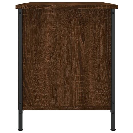 Tv-meubel 80x40x50 cm bewerkt hout bruin eikenkleur 7