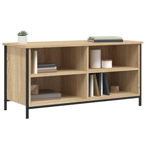 Tv-meubel 100x40x50 cm bewerkt hout sonoma eikenkleurig 3