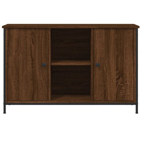 Tv-meubel 100x35x65 cm bewerkt hout bruin eikenkleur 5