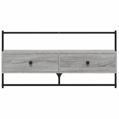 Tv-meubel wandgemonteerd 100,5x30x51 cm hout grijs sonoma eiken 7