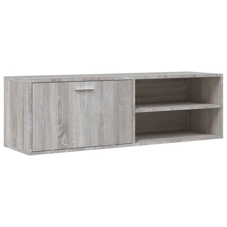 Tv-meubel 120x34x37 cm bewerkt hout grijs sonoma eikenkleurig 2