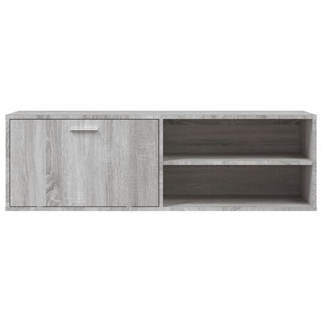 Tv-meubel 120x34x37 cm bewerkt hout grijs sonoma eikenkleurig 4