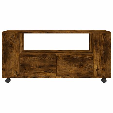 Tv-meubel 102x34,5x43 cm bewerkt hout gerookt eikenkleurig 6