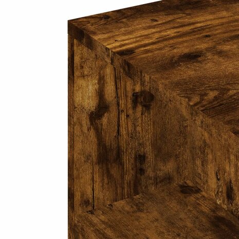 Tv-meubel 102x34,5x43 cm bewerkt hout gerookt eikenkleurig 9