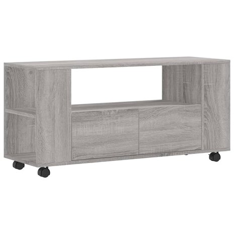 Tv-meubel 102x34,5x43 cm bewerkt hout grijs sonoma eikenkleurig 2