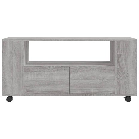 Tv-meubel 102x34,5x43 cm bewerkt hout grijs sonoma eikenkleurig 6