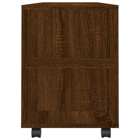 Tv-meubel 102x34,5x43 cm bewerkt hout bruin eikenkleur 7