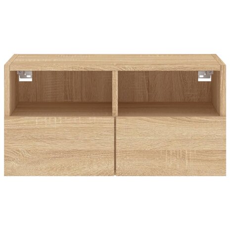 Tv-wandmeubel 60x30x30 cm bewerkt hout sonoma eikenkleurig 8