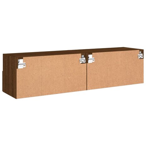 Tv-wandmeubels 2 st 60x30x30 cm bewerkt hout bruin eikenkleur 10