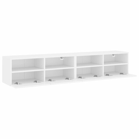 Tv-wandmeubels 2 st 80x30x30 cm bewerkt hout wit 7