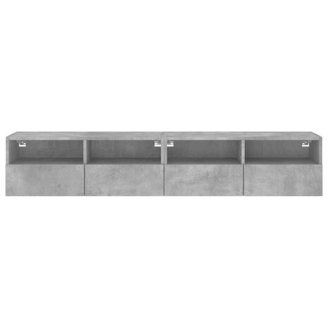 Tv-wandmeubels 2 st 80x30x30 cm bewerkt hout betongrijs 8