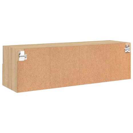 Tv-wandmeubel 100x30x30 cm bewerkt hout sonoma eikenkleurig 9