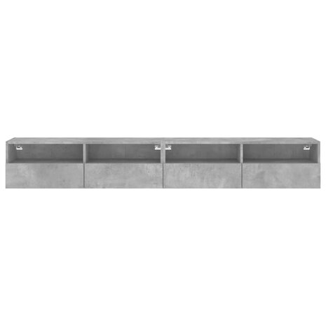 Tv-wandmeubels 2 st 100x30x30 cm bewerkt hout betongrijs 7