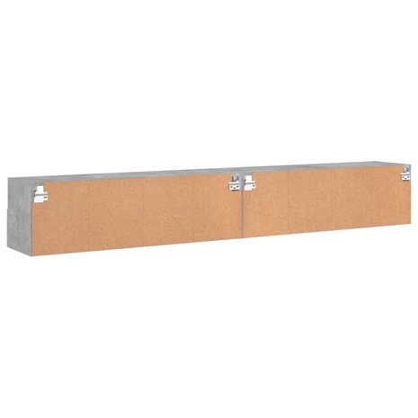 Tv-wandmeubels 2 st 100x30x30 cm bewerkt hout betongrijs 9