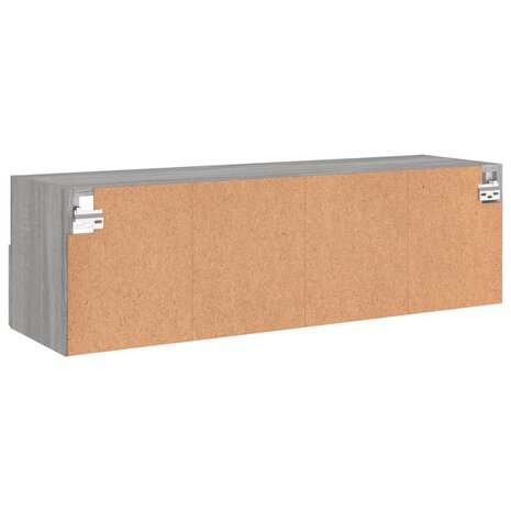 Tv-wandmeubel 100x30x30 cm bewerkt hout grijs sonoma 9