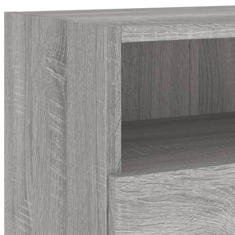 Tv-wandmeubel 100x30x30 cm bewerkt hout grijs sonoma 10