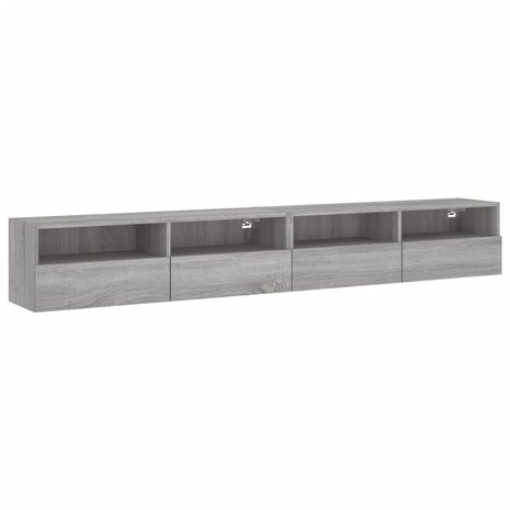 Tv-wandmeubels 2 st 100x30x30 cm hout grijs sonoma 2