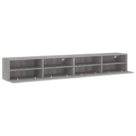 Tv-wandmeubels 2 st 100x30x30 cm hout grijs sonoma 6