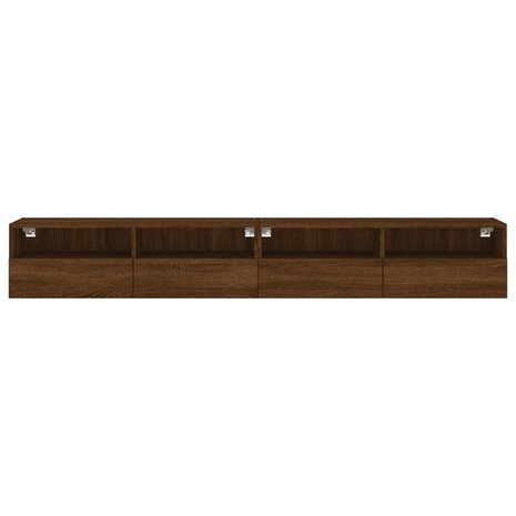 Tv-wandmeubels 2 st 100x30x30 cm bewerkt hout bruin eikenkleur 7