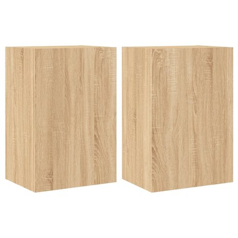 Tv-wandmeubels 2 st 40,5x30x60 cm hout sonoma eikenkleurig 2