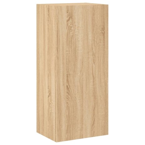 Tv-wandmeubel 40,5x30x90 cm bewerkt hout sonoma eikenkleurig 2