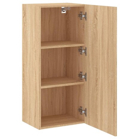 Tv-wandmeubel 40,5x30x90 cm bewerkt hout sonoma eikenkleurig 6