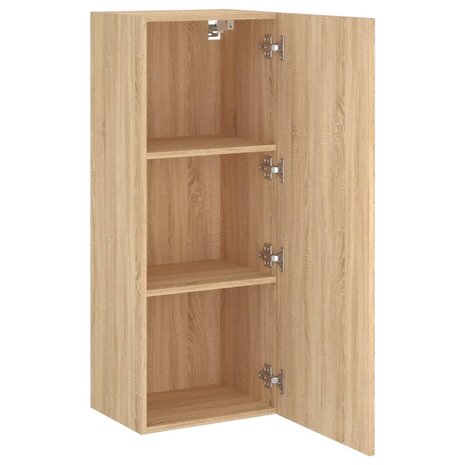 Tv-wandmeubel 40,5x30x102 cm bewerkt hout sonoma eikenkleurig 6