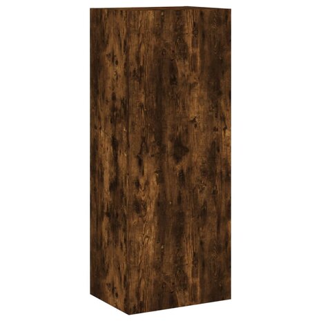 Tv-wandmeubel 40,5x30x102 cm bewerkt hout gerookt eikenkleurig 2