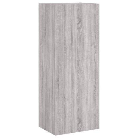 Tv-wandmeubel 40,5x30x102 cm bewerkt hout grijs sonoma 2