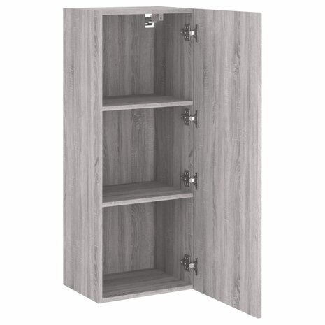 Tv-wandmeubel 40,5x30x102 cm bewerkt hout grijs sonoma 6