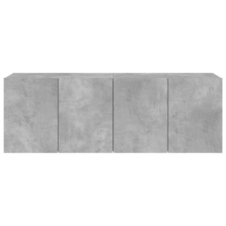 Tv-meubels 2 st wandgemonteerd 60x30x41 cm betongrijs 7